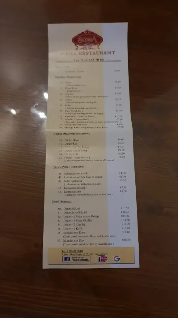 Menu_SofrA Zwolle_Zwolle_image_2