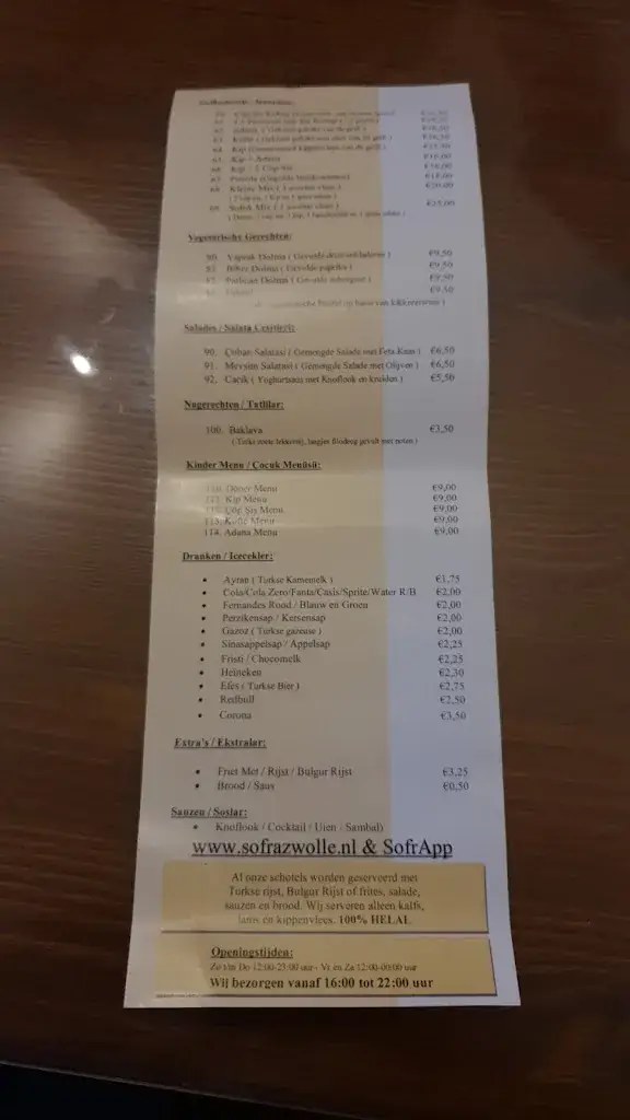 Menu_SofrA Zwolle_Zwolle_image_3