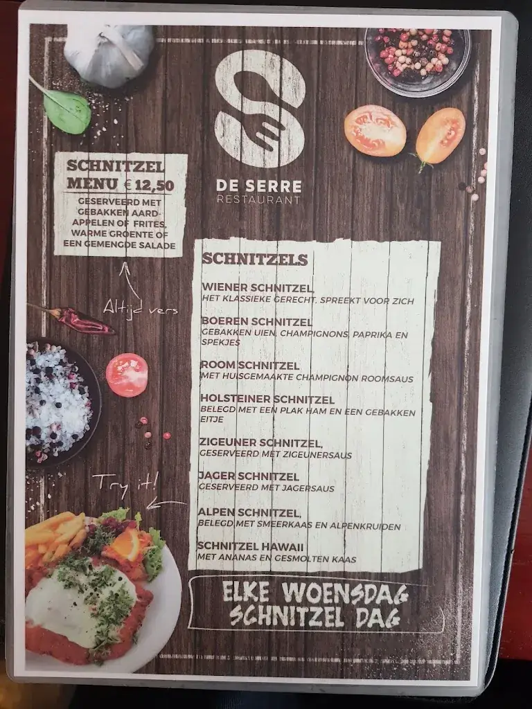 Menu_Restaurant & Snackpoint De Serre_Emmen_image_1
