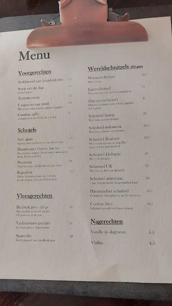 Menu_Chauffeurscafe Truckstop Bolsward_Bolsward_immagine_1