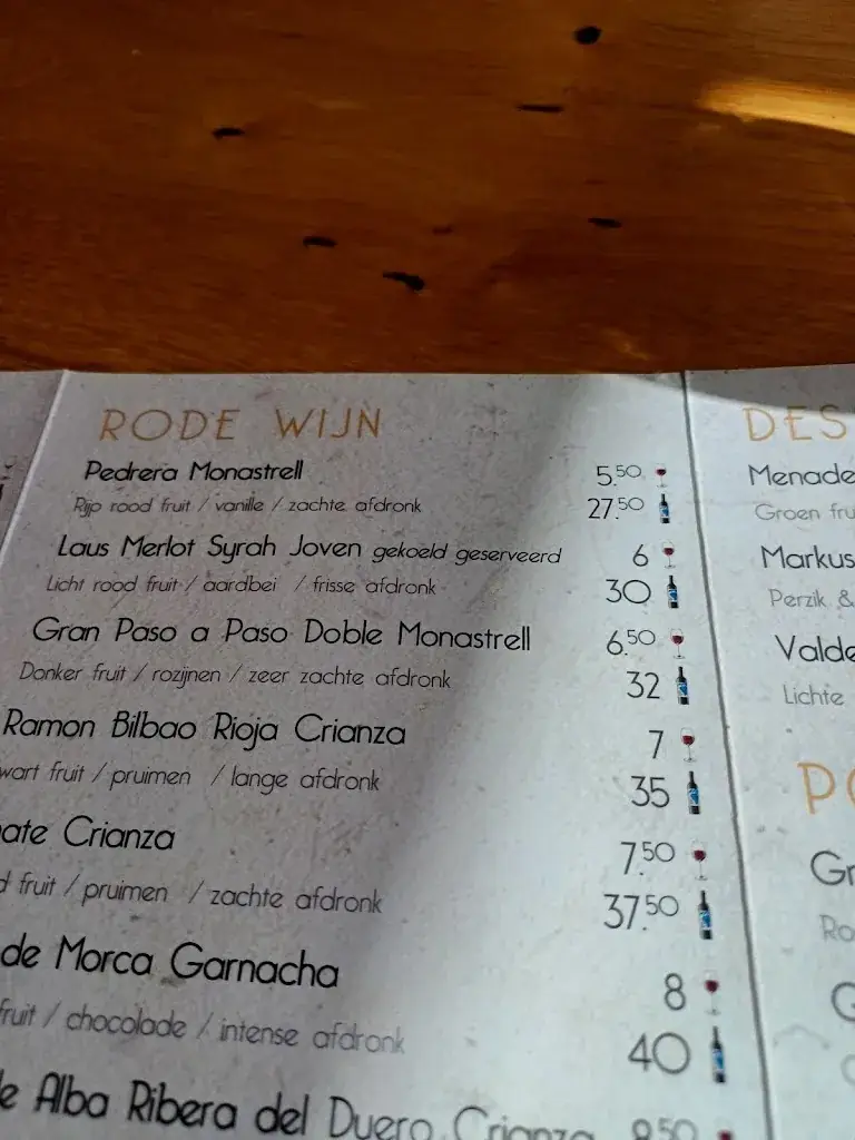 Menu_La Hermana_Barendrecht_image_1