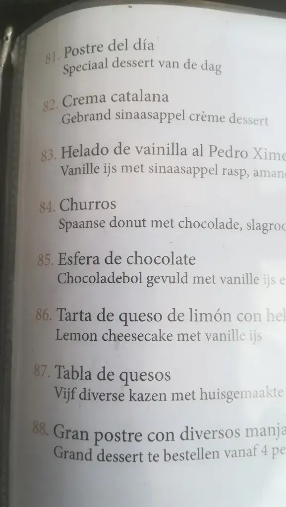 Menu_La Hermana_Barendrecht_image_2