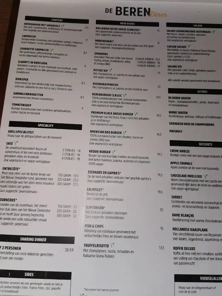 Menu_Restaurant De Beren Barendrecht_Barendrecht_image_2