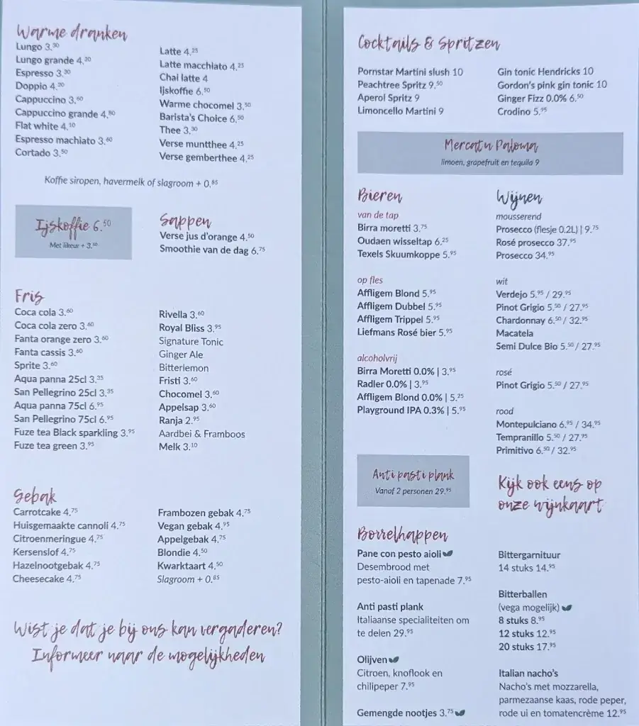 Menu_Restaurant Mercatu - osteria, koffie & bar, vergaderingen - Reeuwijk_Reeuwijk_image_2