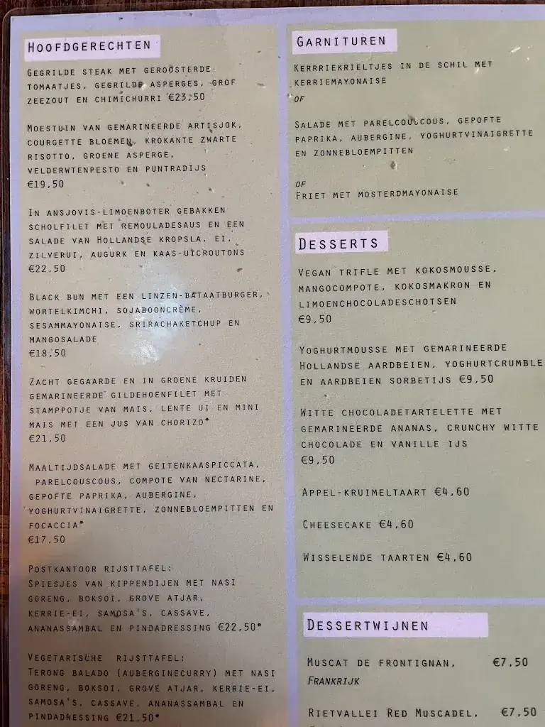 Menu_'t Postkantoor_Delft_image_2