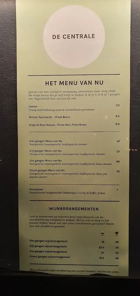 Menu_De Centrale_Delft_imagen_2