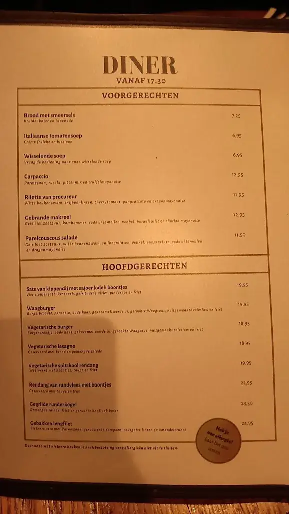 Menu_De Waag_Delft_image_1