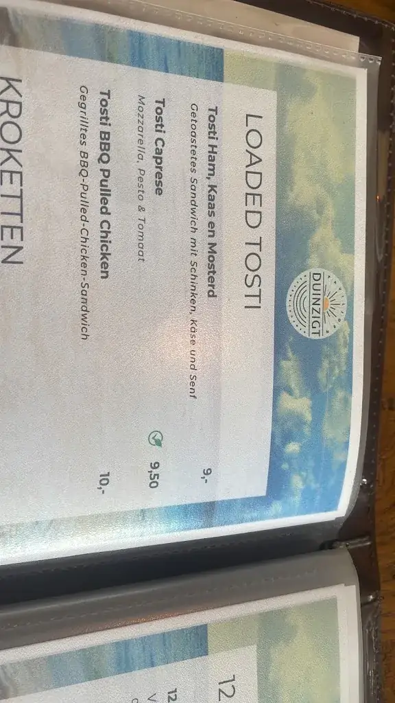 Menu_Paviljoen Duinzigt_Burgh-Haamstede_immagine_2