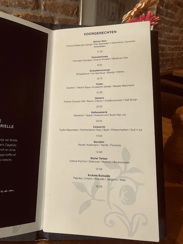 Menü_De Smaeck van Brielle_Brielle_Bild_3