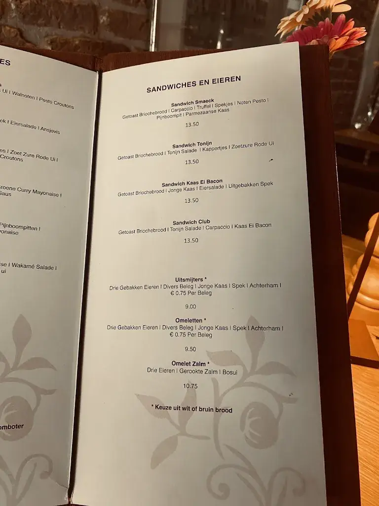 Menü_De Smaeck van Brielle_Brielle_Bild_4