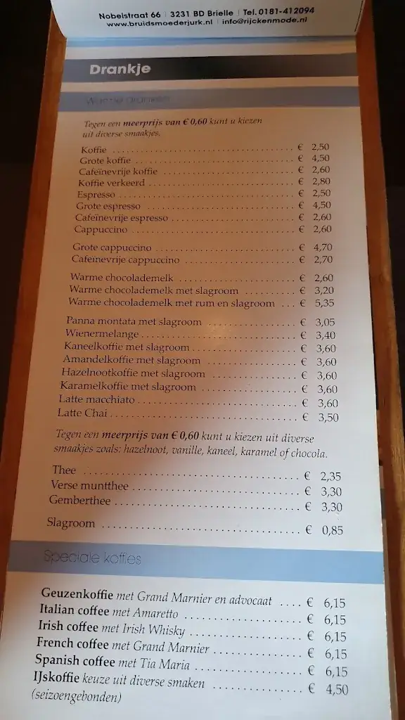 Menü_Chez Andre_Brielle_Bild_2