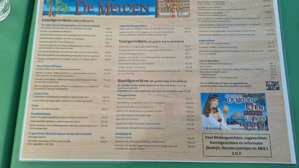 Menu_Strandcafé De Meiden_Brielle_image_1