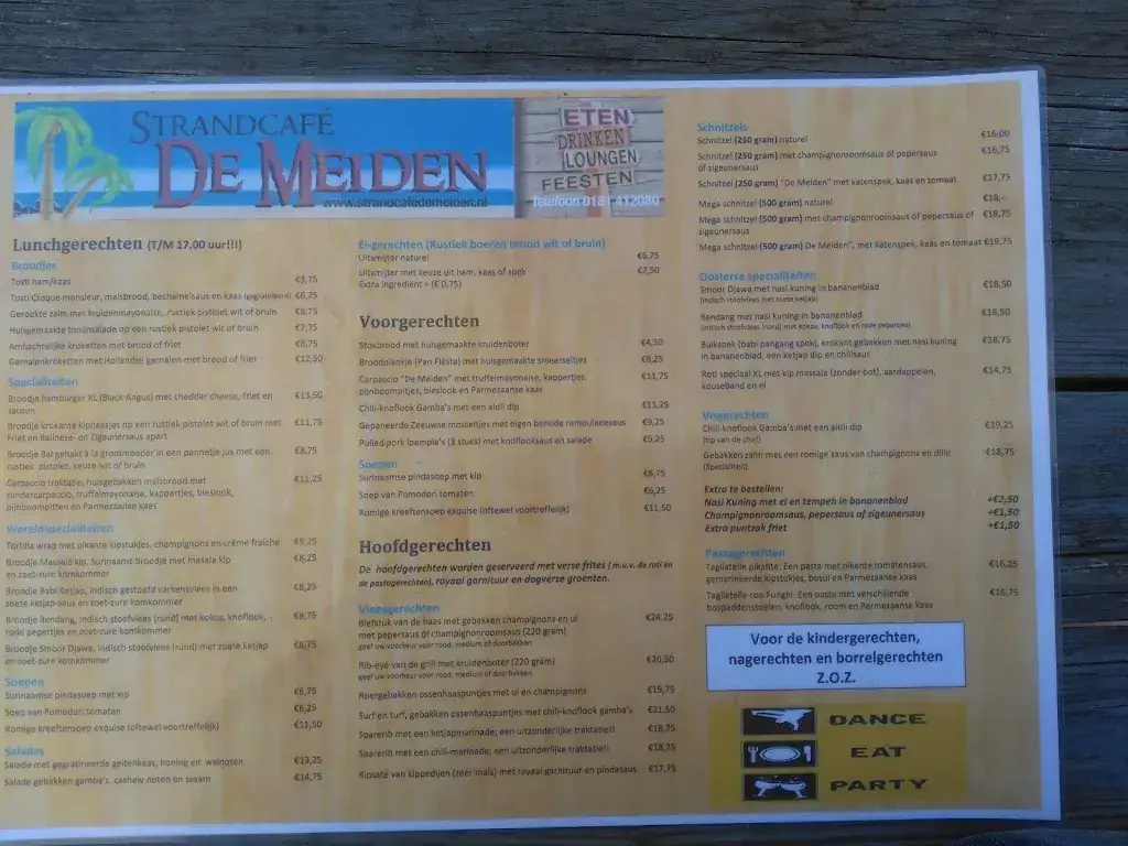 Menu_Strandcafé De Meiden_Brielle_image_3
