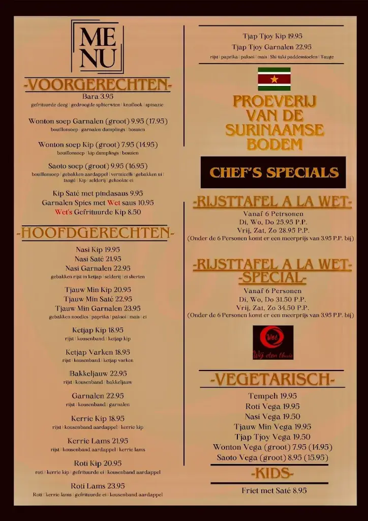 Menü_Wij eten thuis (Wet Surinaams Restaurant)_Brielle_Bild_1