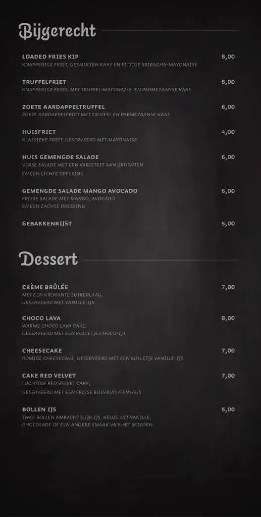 Menu_Tal Cuisine_Boskoop_image_1