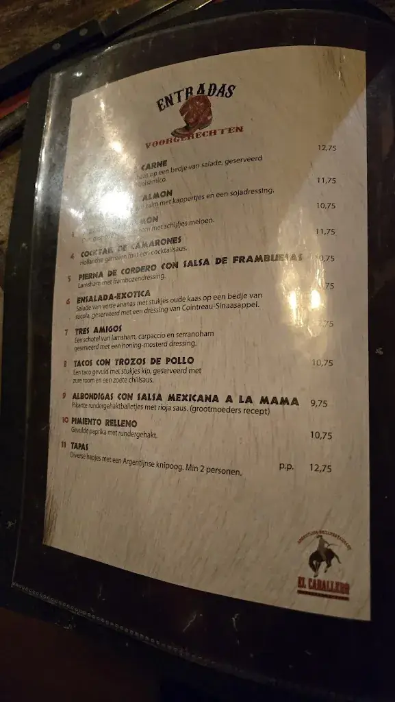 Menu_El Caballero_Waddinxveen_image_1