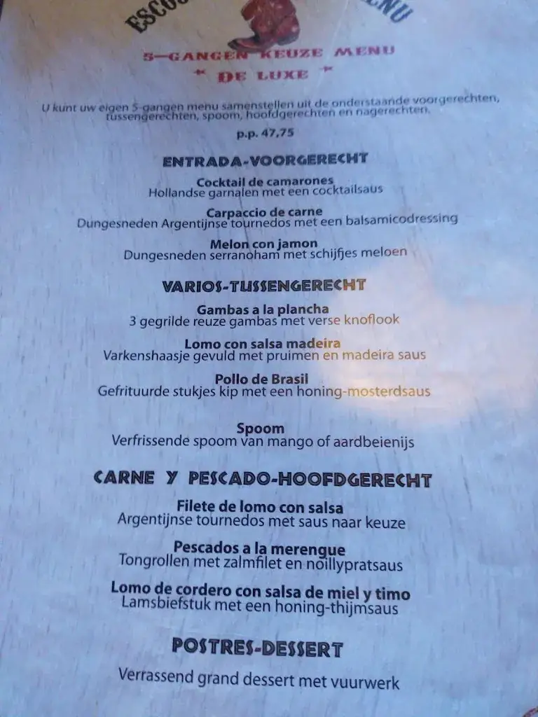 Menu_El Caballero_Waddinxveen_image_2