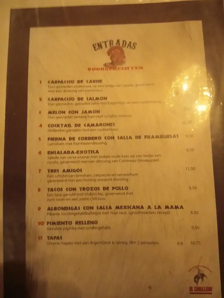 Menu_El Caballero_Waddinxveen_image_3