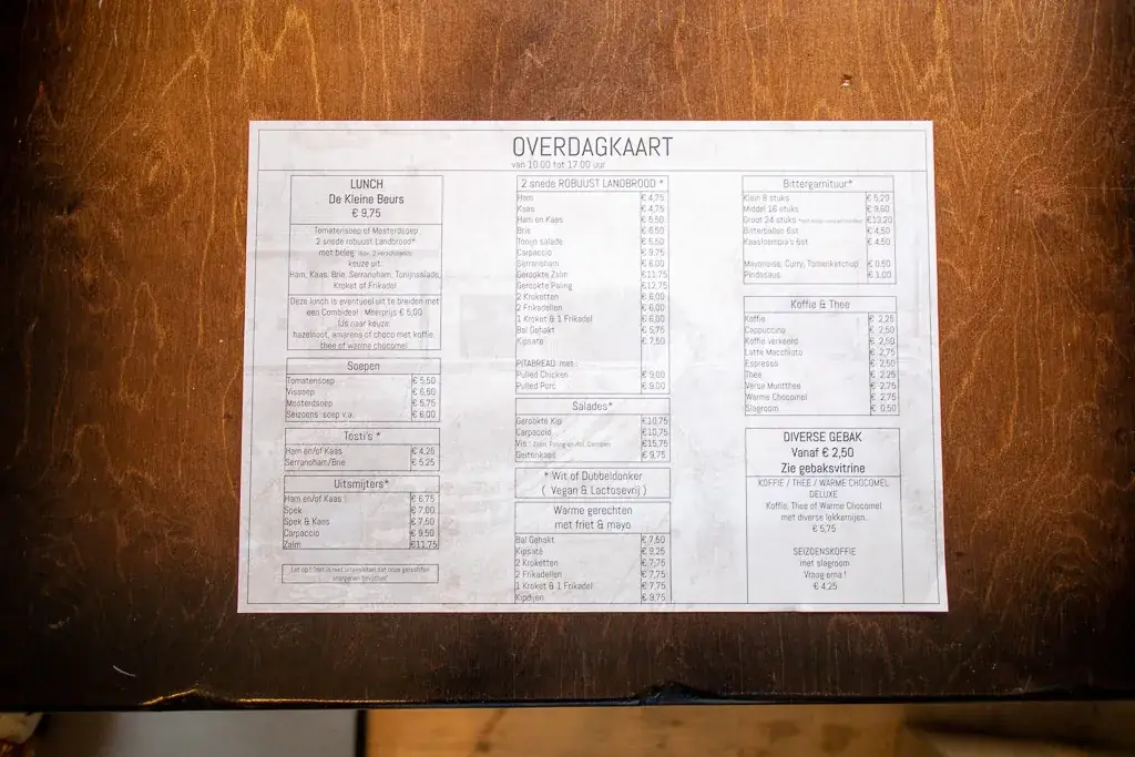 Menü_Eetcafé De Kleine Beurs_Giessenburg_Bild_1