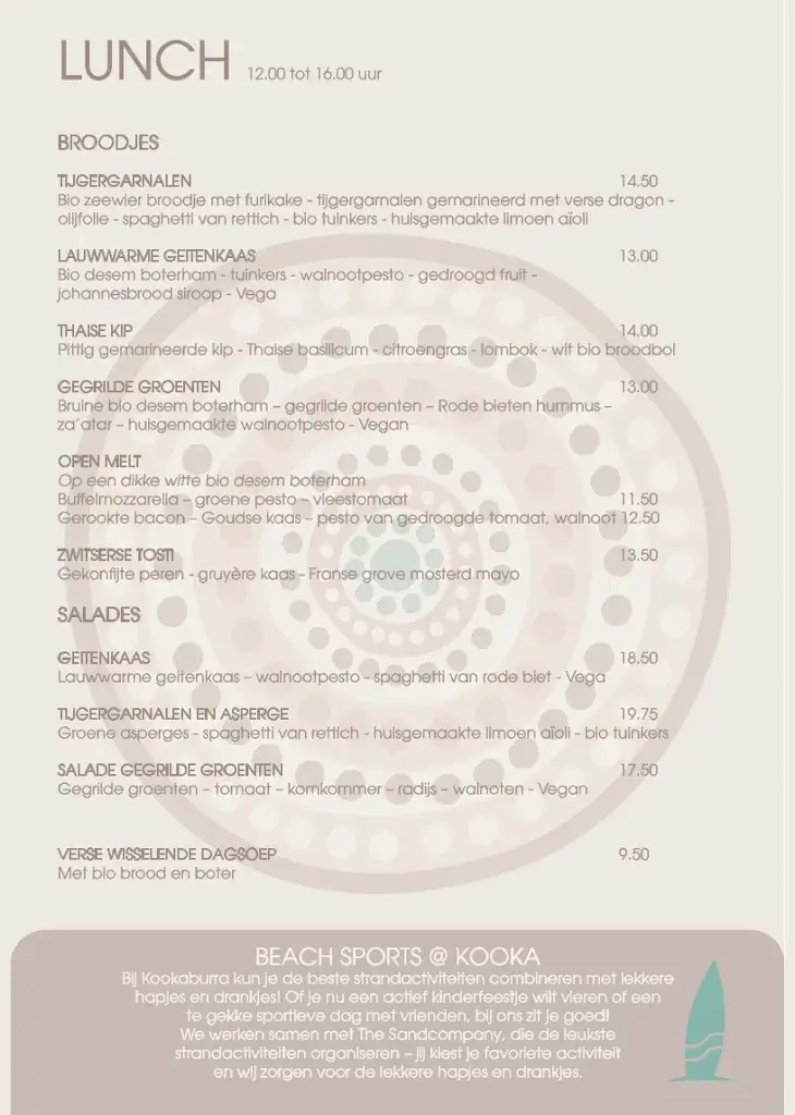 Menu_Kookaburra Beach_Haag_immagine_4