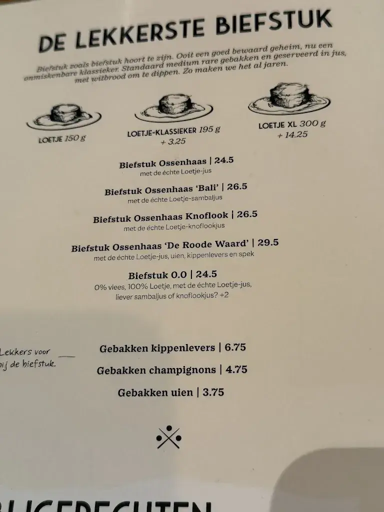 Menu_Loetje Rotterdam Kop van Zuid_Rotterdam_image_2