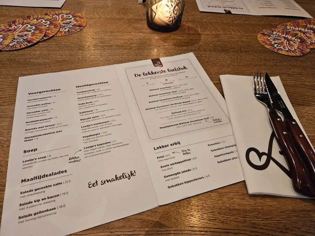 Menu_Loetje Rotterdam Kop van Zuid_Rotterdam_image_3