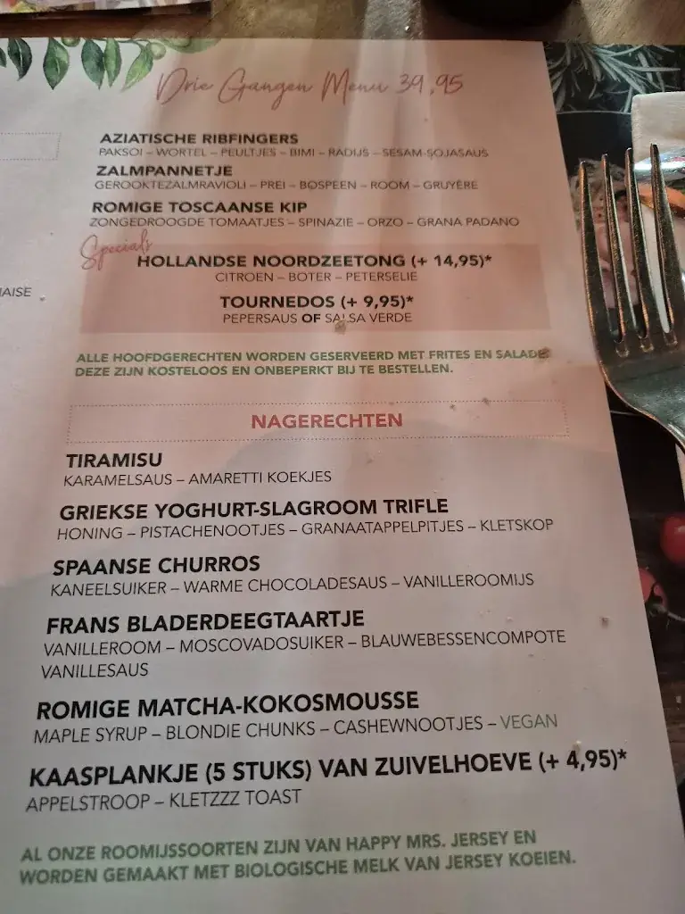 Menu_Humphrey’s Restaurant Rotterdam_Rotterdam_image_1