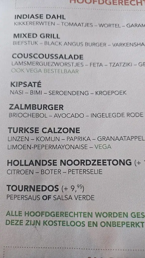 Menu_Humphrey’s Restaurant Rotterdam_Rotterdam_image_4