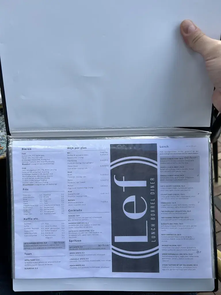 Menu_Restaurant Lef Dordrecht_Dordrecht_image_1