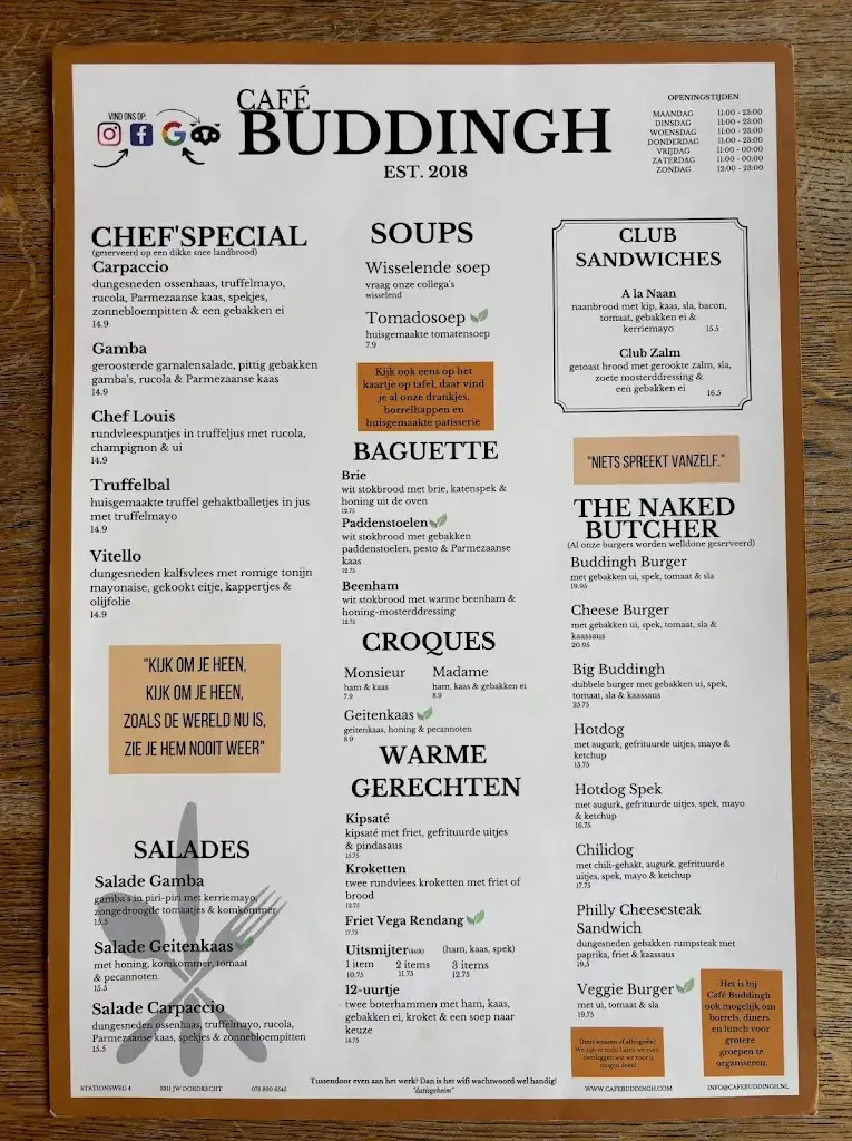 Menü_Café Buddingh_Dordrecht_Bild_2