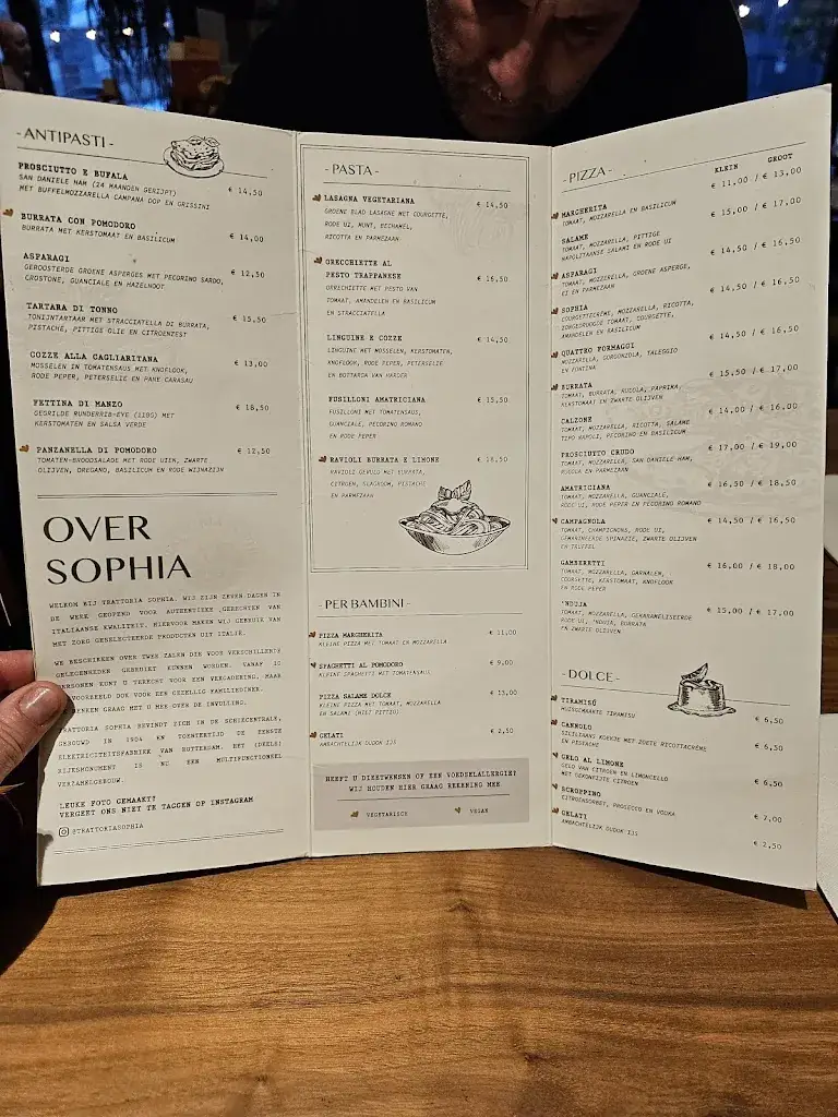 Menu_Trattoria Sophia_Rotterdam_immagine_2