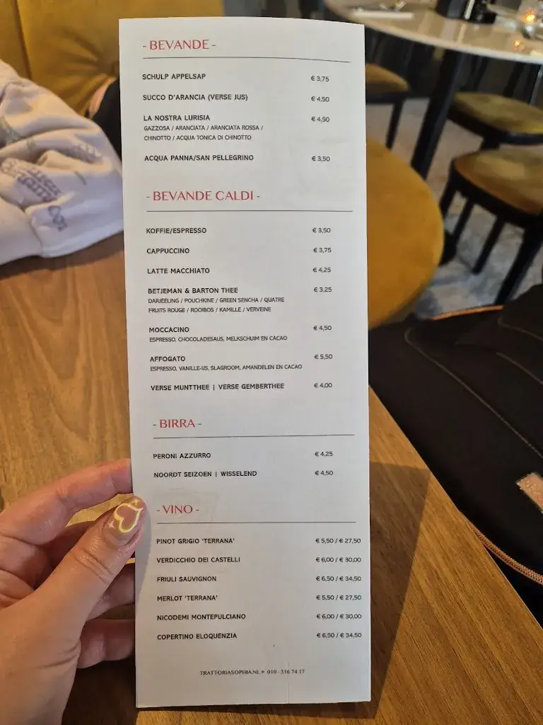 Menu_Trattoria Sophia_Rotterdam_immagine_4