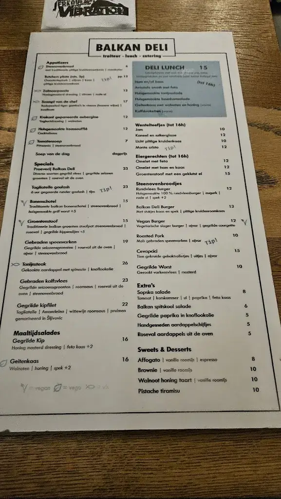 Menu_Balkan Deli Rotterdam_Rotterdam_imagen_3