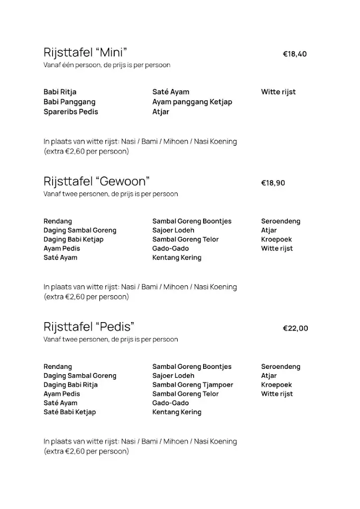 Menu_Indonesisch Restaurant Sari Zoetermeer_Zoetermeer_image_4