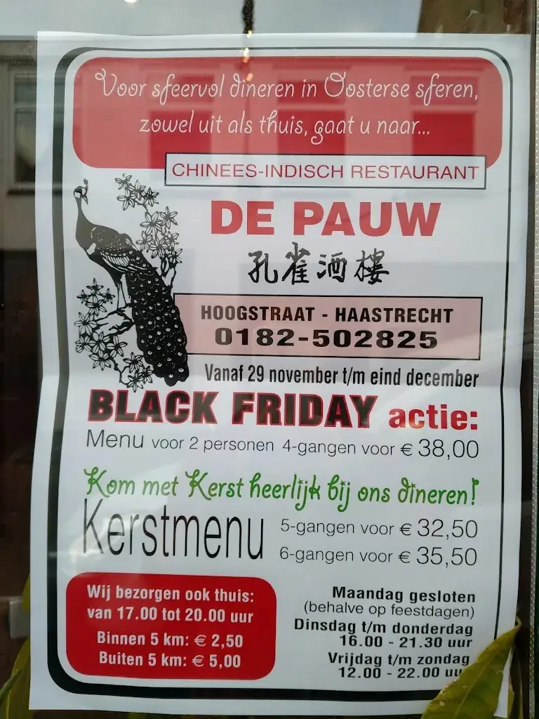 Menu_Chinees Indisch Restaurant 'De Pauw'_Haastrecht_imagen_2