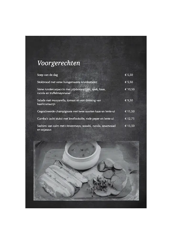 Menu_Cafe-Restaurant De Gouden Leeuw_Rotterdam_image_1