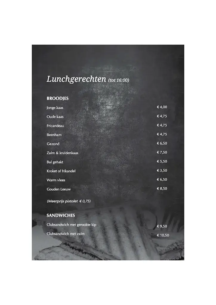 Menu_Cafe-Restaurant De Gouden Leeuw_Rotterdam_image_4