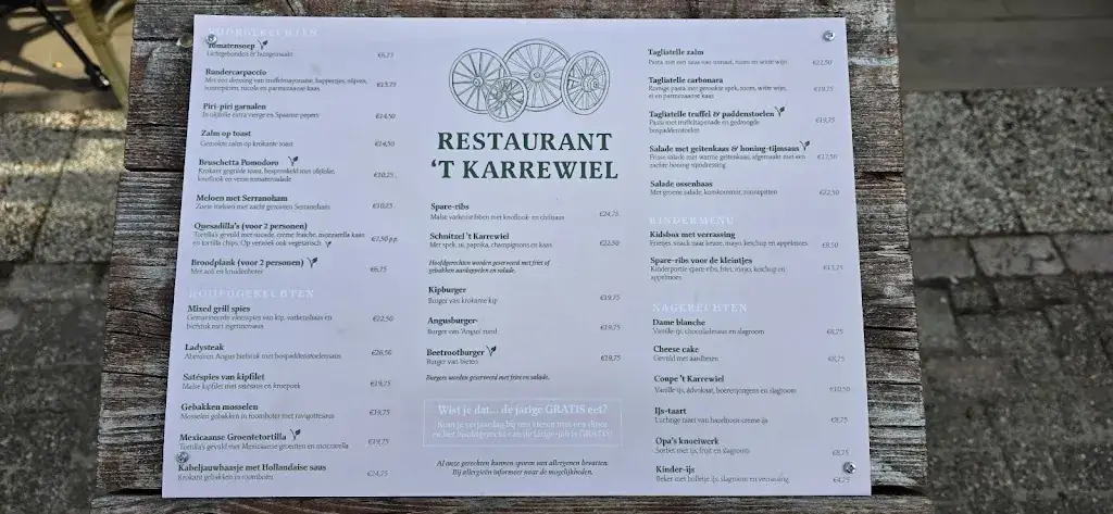 Menu_Restaurant 't Karrewiel_Hellevoetsluis_immagine_1