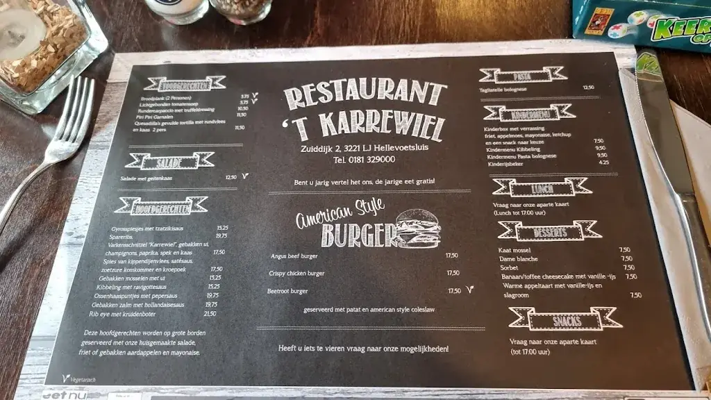 Menu_Restaurant 't Karrewiel_Hellevoetsluis_immagine_2