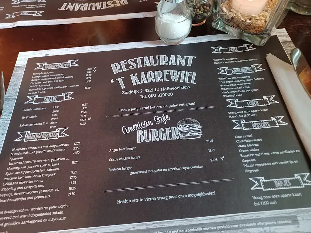 Menu_Restaurant 't Karrewiel_Hellevoetsluis_immagine_3