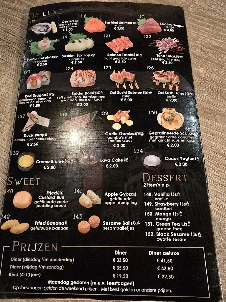 Menu_Restaurant Shine_Hellevoetsluis_image_1