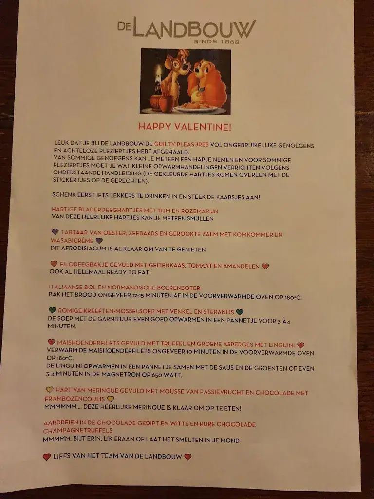 Menu_Restaurant De Landbouw Wassenaar_Wassenaar_image_3
