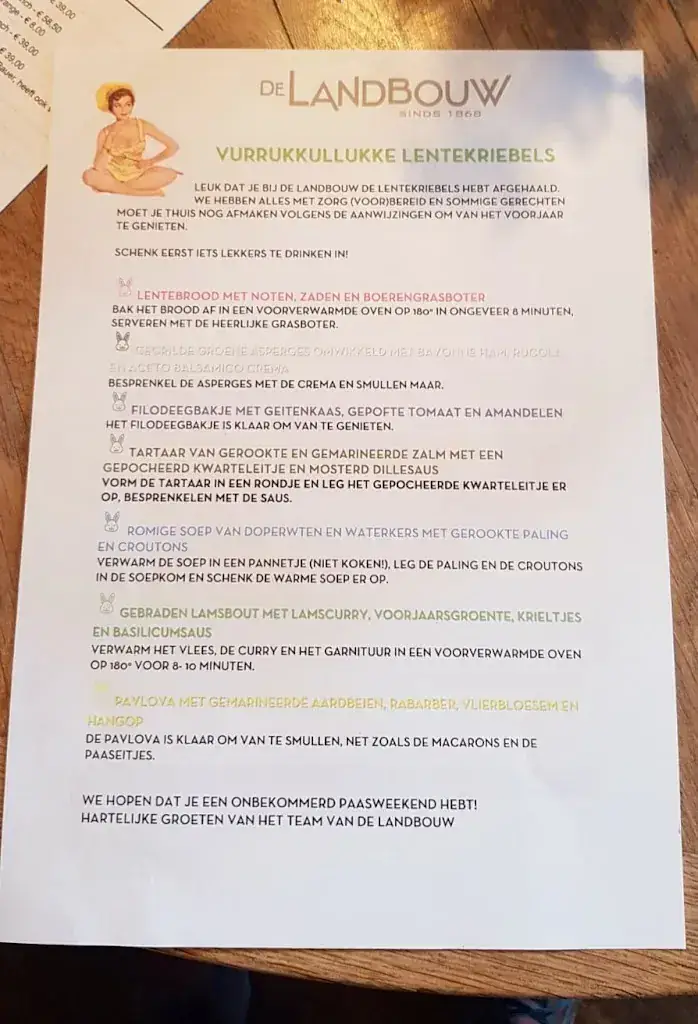 Menu_Restaurant De Landbouw Wassenaar_Wassenaar_image_4