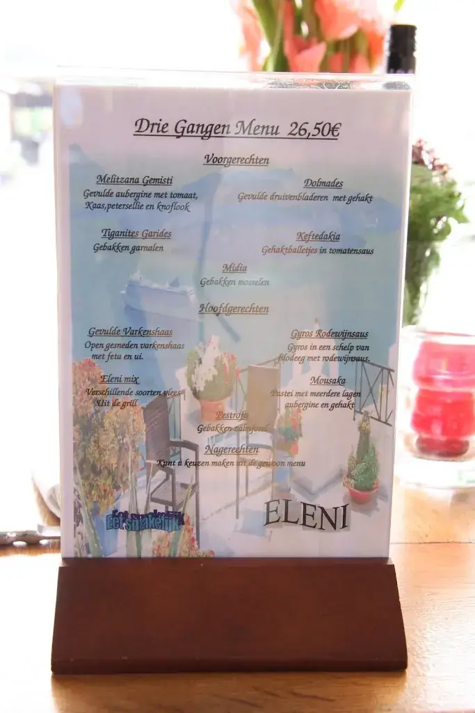 Menu_Grieks Restaurant Eleni_Wassenaar_image_3