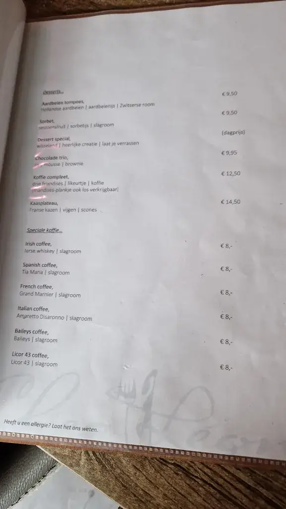 Menu_C'est Bon Chez Léon_Naaldwijk_image_1