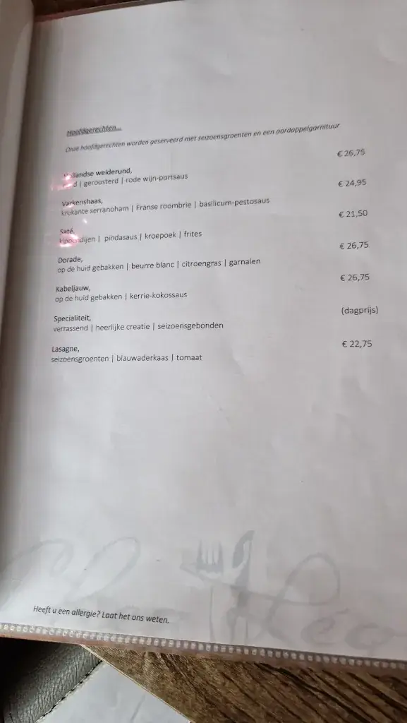 Menu_C'est Bon Chez Léon_Naaldwijk_image_2