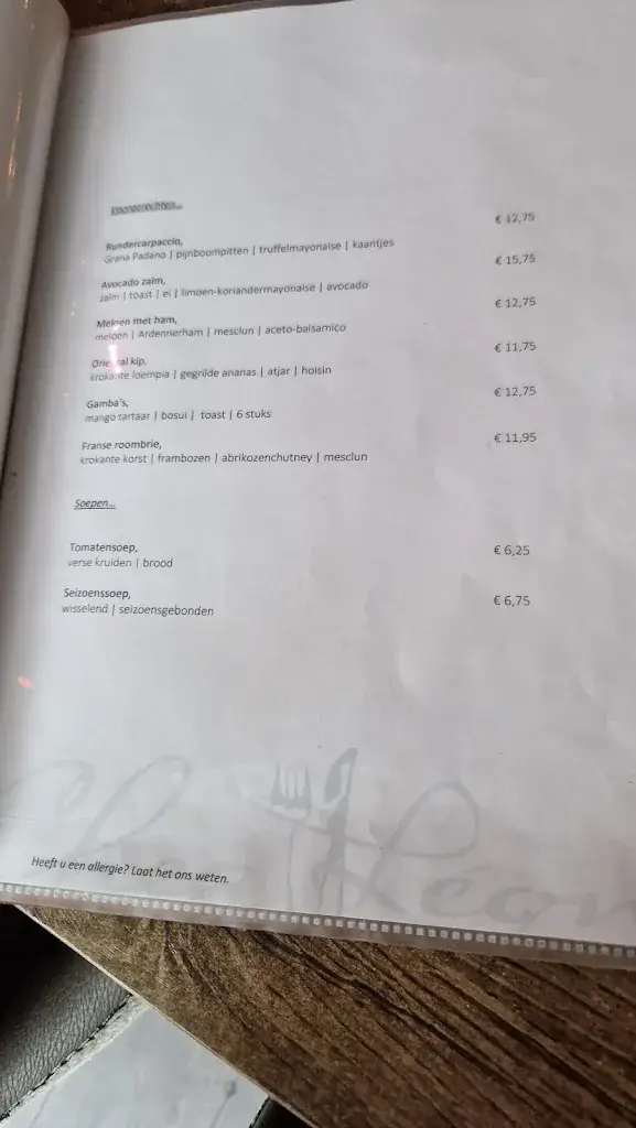Menu_C'est Bon Chez Léon_Naaldwijk_image_3
