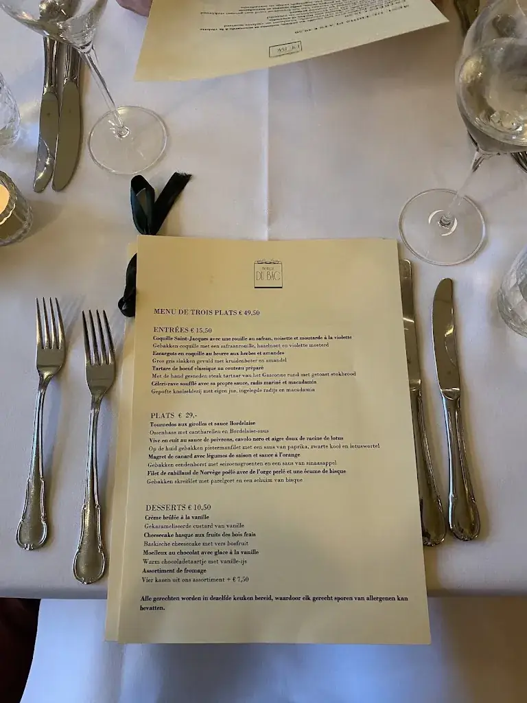 Menu_Bistrot du Bac_Rotterdam_image_1