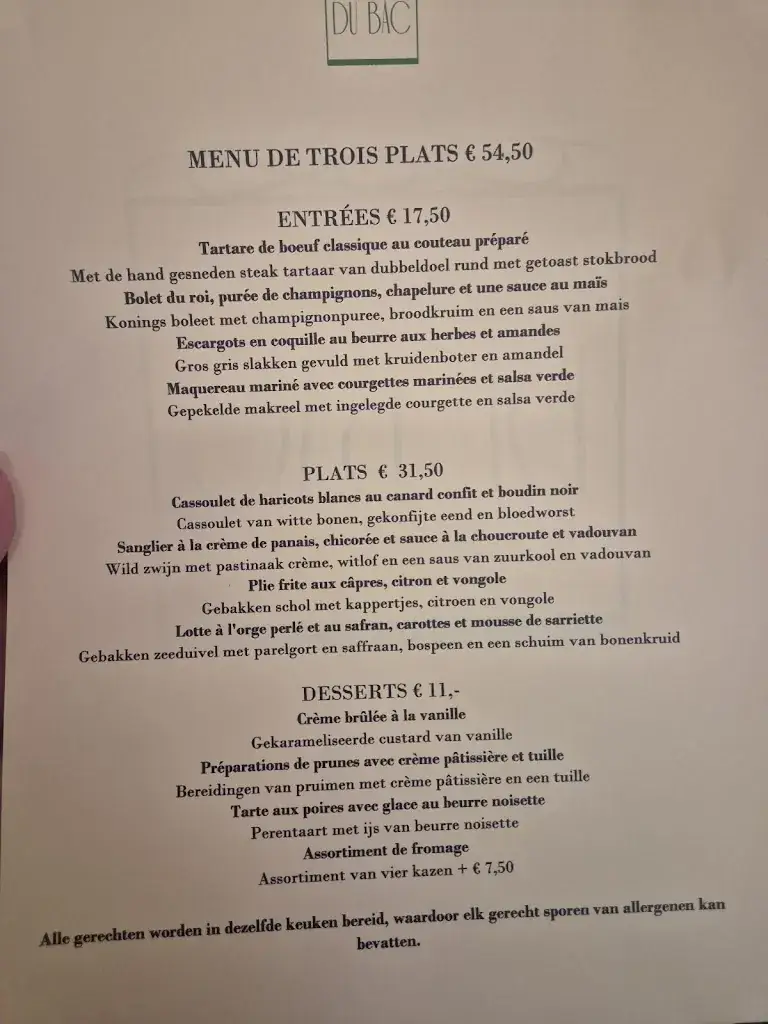 Menu_Bistrot du Bac_Rotterdam_image_2