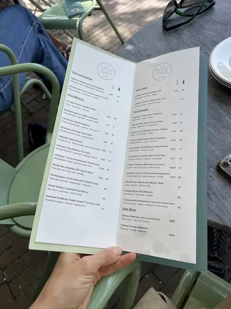 Menu_La Petite Soeur_Rotterdam_immagine_3